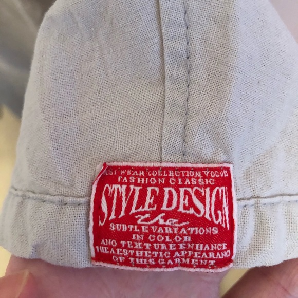 Gray Button Up Work Shirt - Picture 2 of 5